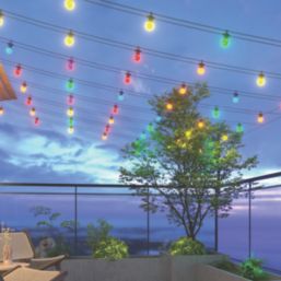 Calex  13m Outdoor LED Smart Colour Changing String Lights 6W 120lm