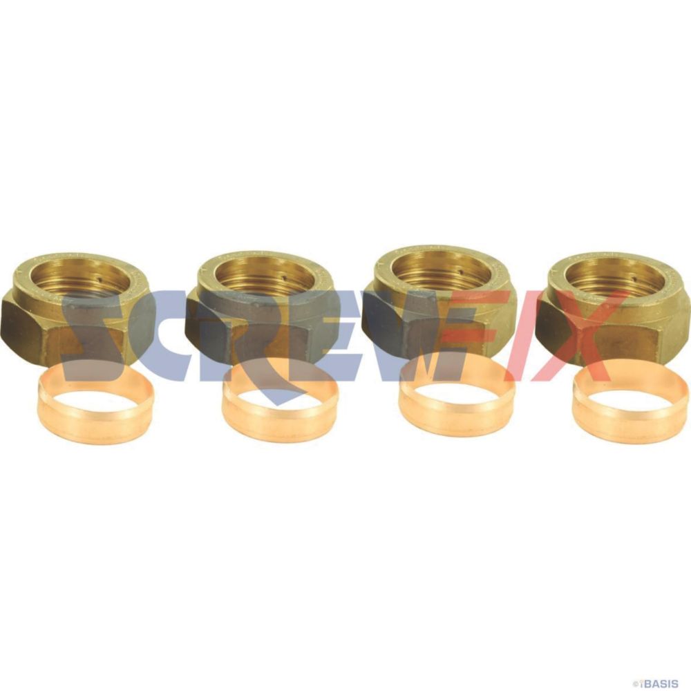 Baxi 95607838 NUT & OLIVE KIT 4 Pack - Screwfix