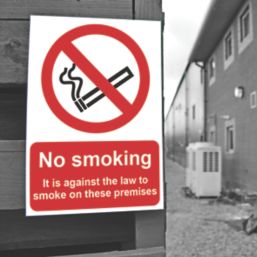 Essentials "No Smoking It Is Against The Law To Smoke On These Premises" Sign 297mm x 210mm