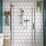 Gainsborough Manual Rear-Fed Exposed Chrome  Mixer Shower