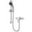 Gainsborough Manual Rear-Fed Exposed Chrome  Mixer Shower
