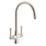 Streame by Abode Gatsby Swan Neck Dual Lever Mono Mixer Brushed Nickel