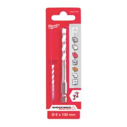 Milwaukee  Hex Shank Multi-Material Drill Bit 6mm x 100mm