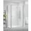 Triton Neo Six  Framed Rectangular Sliding Door Shower Enclosure  Chrome  1000mm x 760mm x 1850mm