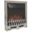 Be Modern Bayden Chrome Remote Control Easy to Install Electric Inset Fire 483mm x 196mm x 593mm