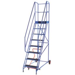TB Davies Steel 2m Blue 8 Step Podium Steps