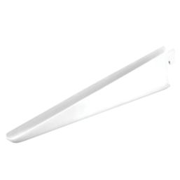 RB UK Antibacterial Twin Slot Shelf Brackets White 370mm x  10 Pack