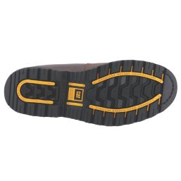 CAT Holton S3 Size 15  Brown Water-Resistant Steel Toe Cap Safety Boots