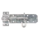 GateMate Brenton Padbolt with Elongated Keep Silver 212mm