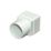 FloPlast  Square to Round Drainage Adaptor White 65mm