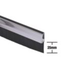 Stormguard Bottom Door Brush Draught Excluder Chrome 1m