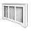 Victorian Radiator Cover White 1420mm x 210mm x 918mm