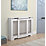Victorian Adjustable Radiator Cover White 970-1420mm x 235mm x 936mm