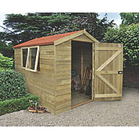 Forest  6' x 7' 6" (Nominal) Apex Tongue & Groove Timber Shed with Assembly