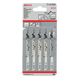 Bosch  T101BR Softwood & Plywood Jigsaw Blades 100mm 5 Pack