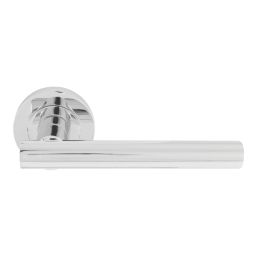 Smith & Locke Coniston Door Handle, Latch & Hinge Set Polished Chrome 6 Pcs