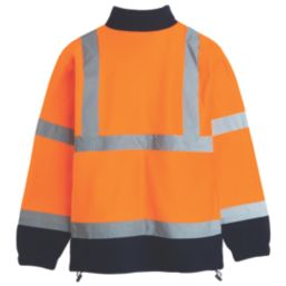 Pro RTX High Visibilty  Fleece Jacket Orange / Navy X Large 48" Chest