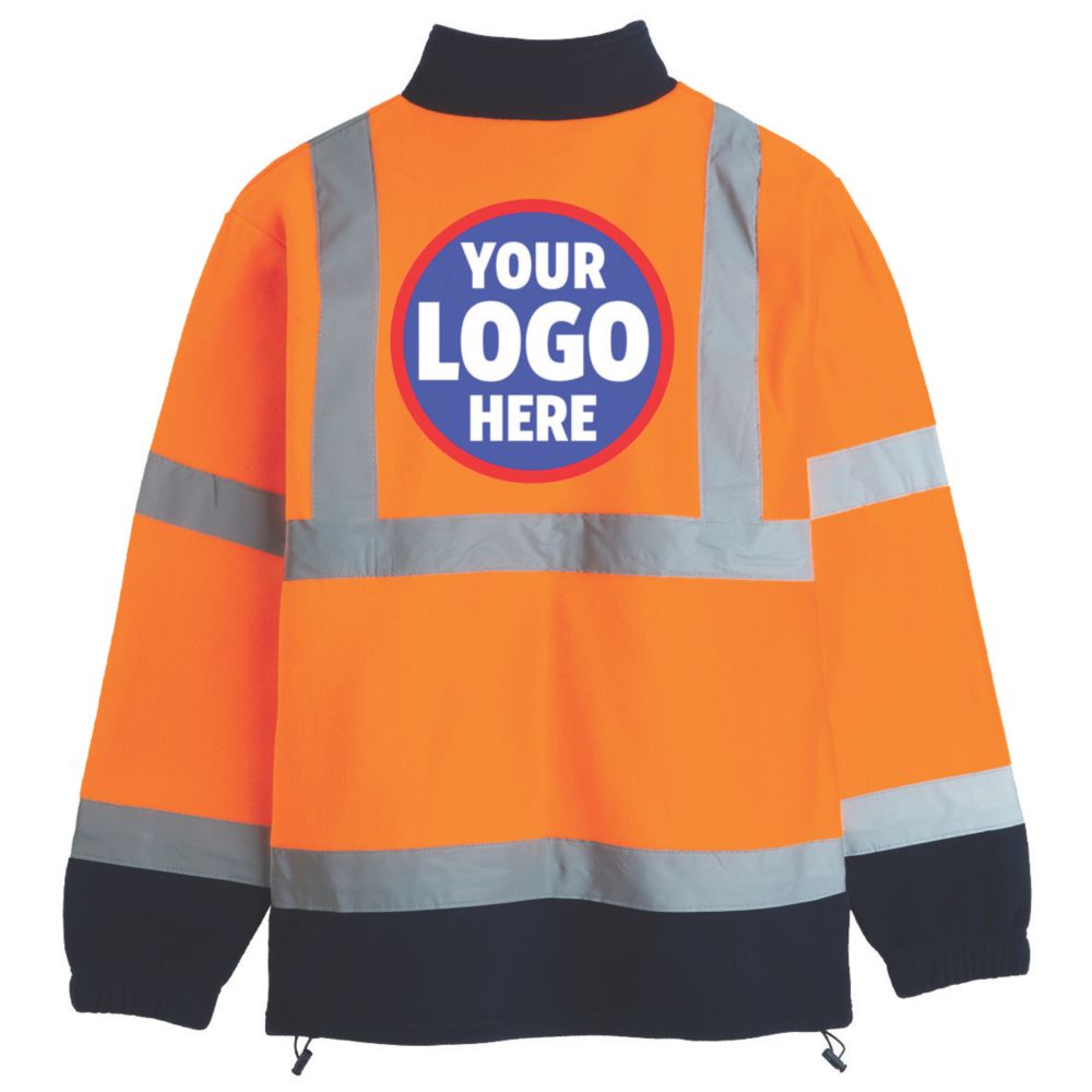 Pro RTX High Visibilty Fleece Jacket Orange / Navy X Large 48