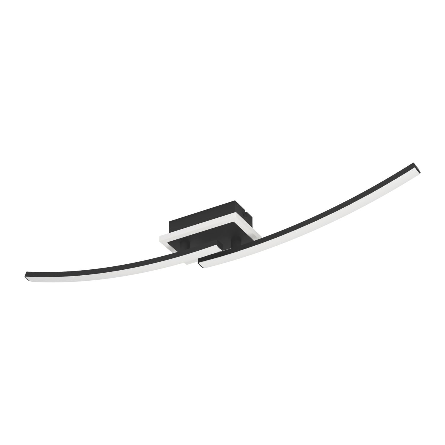 Eglo Lungolago LED Square Ceiling Light Black 12W 1450lm (152CV)