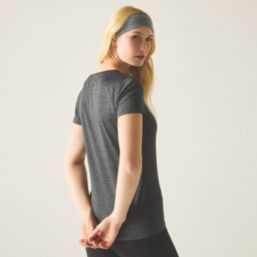 Regatta Fingal Edition Short Sleeve Womens T-Shirt Seal Grey Size 14