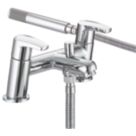 Bristan Orta Chrome-Plated 125mm Deck Mounted Dual Control Manual Shower Mixer Tap