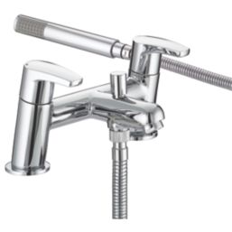 Bristan Orta Chrome-Plated 125mm Deck Mounted Dual Control Manual Shower Mixer Tap