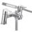 Bristan Orta Chrome-Plated 125mm Deck Mounted Dual Control Manual Shower Mixer Tap