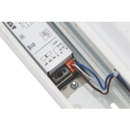Knightsbridge BATSC Single 5ft Maintained or Non-Maintained Switchable Emergency LED Self-Test Batten With Microwave Sensor 22/41W 3300 - 6040lm 230V