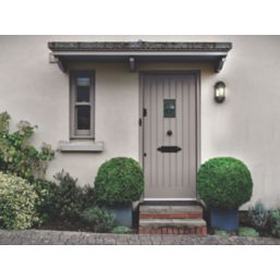 4lite WiZ Outdoor E27 Half Wall Lantern Black