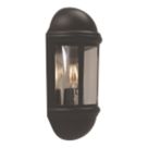 4lite WiZ Outdoor E27 Half Wall Lantern Black