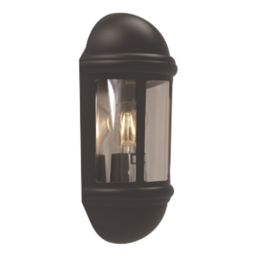 4lite WiZ Outdoor E27 Half Wall Lantern Black