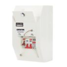 Contactum Defender 1.0 4-Module 0-Way Populated  Main Switch Consumer Unit with SPD