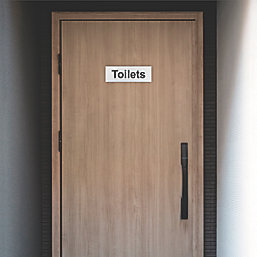 "Toilets" Sign 100mm x 300mm