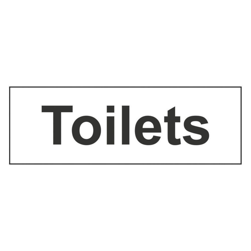 "Toilets" Sign 100mm x 300mm