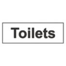 Essentials "Toilets" Sign 100mm x 300mm