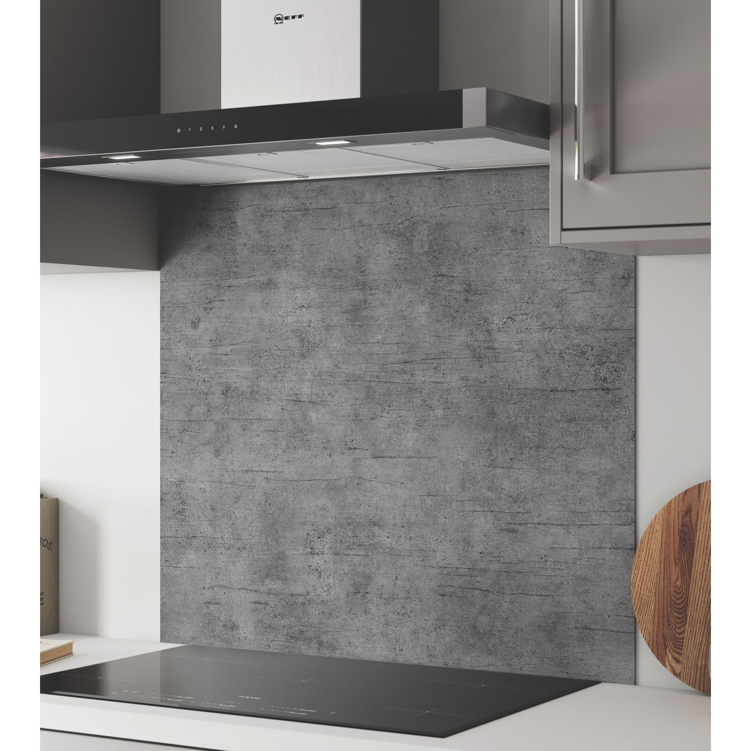 Wilsonart Brooklyn Concrete Wide Hob Splashback 900mm x 800mm x 4mm (152JL)