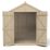Forest  7' x 5' (Nominal) Apex Overlap Timber Shed with Base & Assembly