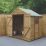 Forest  7' x 5' (Nominal) Apex Overlap Timber Shed with Base & Assembly