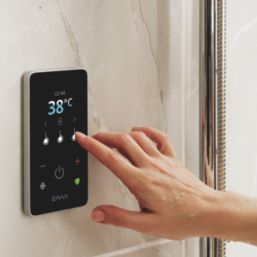 Triton Envi DuElec Matt Black 9kW Thermostatic Electric Shower