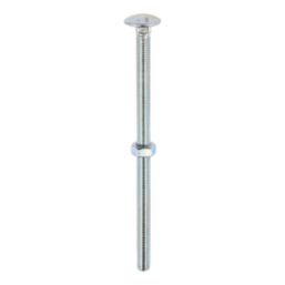 Timco Carriage Bolts Carbon Steel Zinc-Plated M8 x 150mm 25 Pack