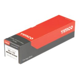 Timco Carriage Bolts Carbon Steel Zinc-Plated M8 x 150mm 25 Pack