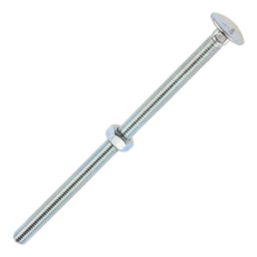 Timco Carriage Bolts Carbon Steel Zinc-Plated M8 x 150mm 25 Pack