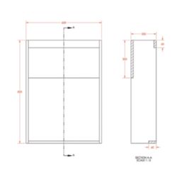 Alaska Bathroom Fitted Furniture RH Pack Vanity with Basin Dark Green Matt 1244mm x 355mm x 997mm