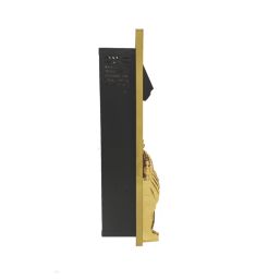 Be Modern Bayden Brass Rotary Control Inset Electric Fire 483mm x 196mm x 593mm