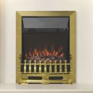 Be Modern Bayden Brass Rotary Control Inset Electric Fire 483mm x 196mm x 593mm