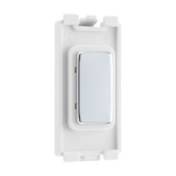 British General Nexus Metal Grid 1-Module Grid Blanking Plate Polished Chrome