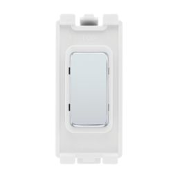 British General Nexus Metal Grid 1-Module Grid Blanking Plate Polished Chrome