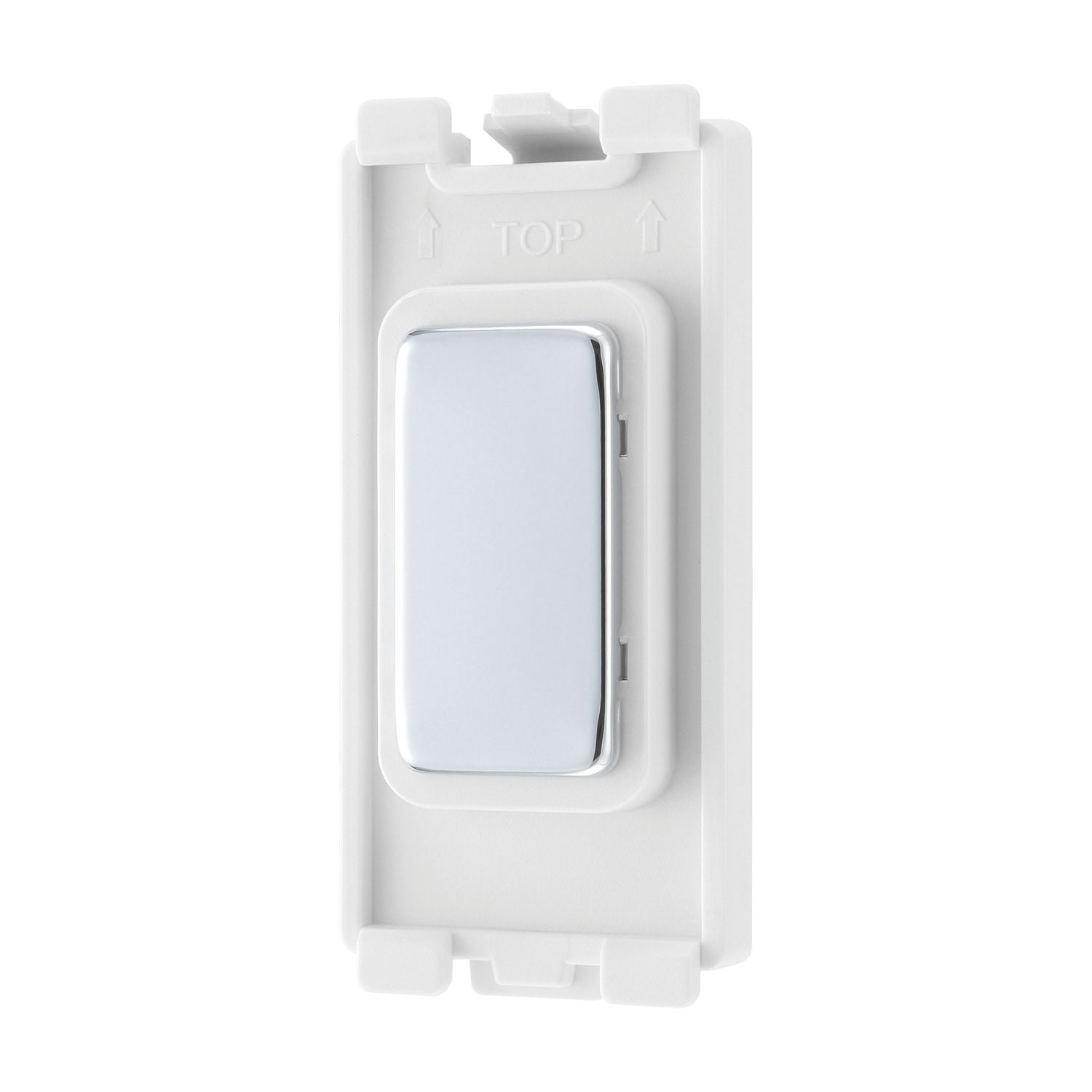 British General Nexus Metal Grid 1-Module Grid Blanking Plate Polished Chrome (152PY)