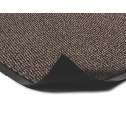 COBA Vyna-Plush Entrance Mat Black/Brown 0.9m x 0.6m x 7mm