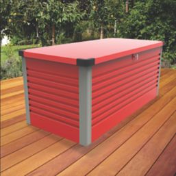 Trimetals B48 600Ltr 4' 6" x 2' 6" (Nominal) Metal Garden Storage Box Red